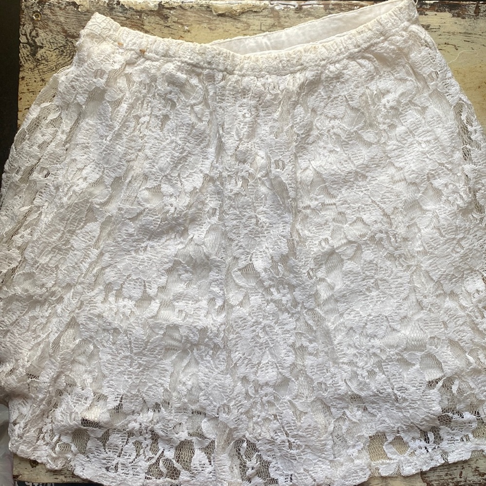 White Lace Skirt